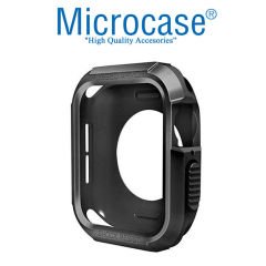 Microcase Apple Watch SE 40 mm Armor Silikon Kılıf - Siyah