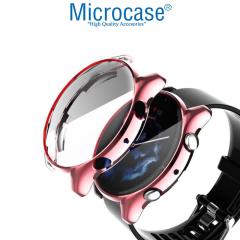 Microcase Amazfit GTR 3 Önü Kapalı Tasarım Silikon Kılıf - Pembe