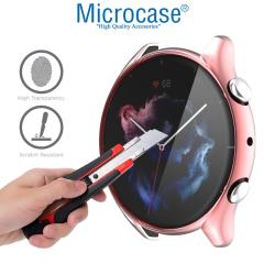 Microcase Amazfit GTR 3 Önü Kapalı Tasarım Silikon Kılıf - Pembe