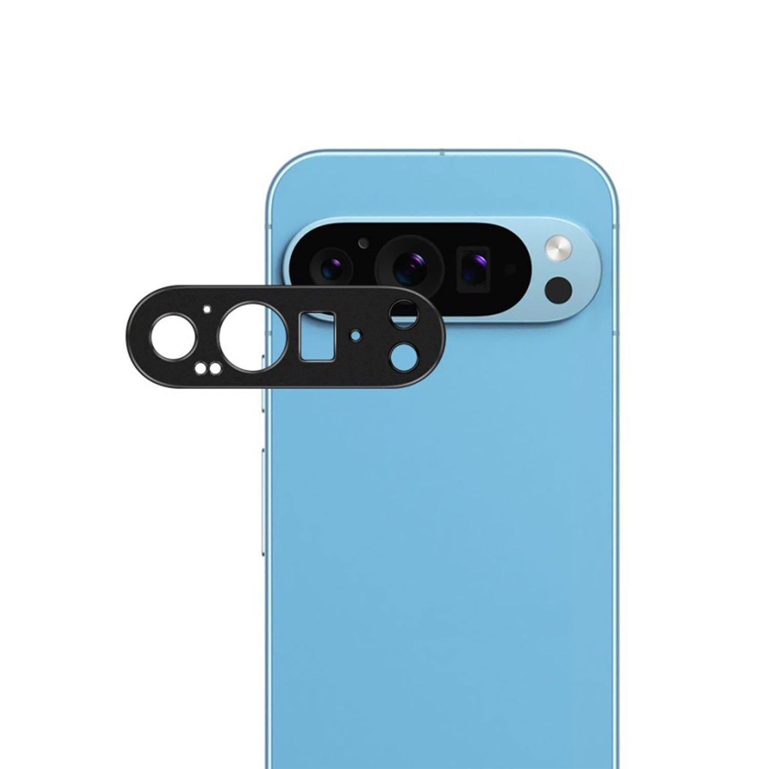 Microcase Google Pixel 9 Pro XL  Uyumlu Kamera Lens Koruma Halkası - Kapalı Tasarım -Siyah AL3401