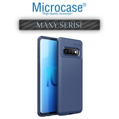 Samsung Galaxy S10 Maxy Serisi Silikon Kılıf Lacivert