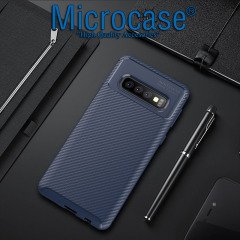 Samsung Galaxy S10 Maxy Serisi Silikon Kılıf Lacivert