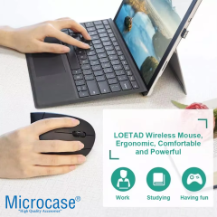 Microcase Dikey Ergonomik Kablolu Mouse 800/1200/1600 Dpı 6 Tuşlu - AL5178
