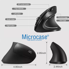 Microcase Dikey Ergonomik Kablolu Mouse 800/1200/1600 Dpı 6 Tuşlu - AL5178