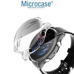 Microcase Amazfit GTR 3 Önü Kapalı Tasarım Silikon Kılıf - Şeffaf