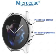Microcase Amazfit GTR 3 Önü Kapalı Tasarım Silikon Kılıf - Şeffaf