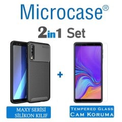 Samsung Galaxy A7 2018 Maxy Serisi Silikon Kılıf + CAM (SEÇİN)