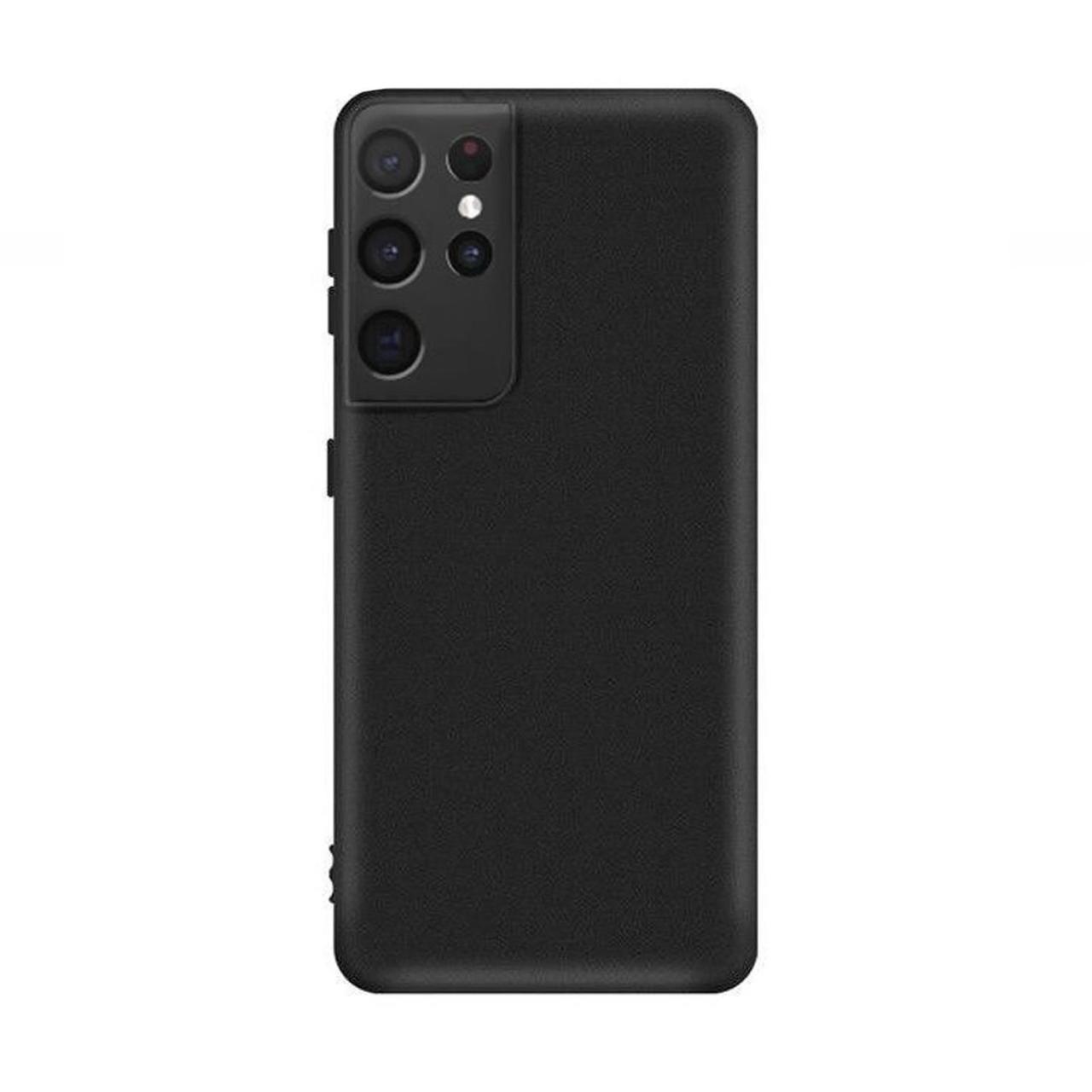 Microcase Samsung Galaxy S21 Ultra Premium Matte Silikon Kılıf - Siyah