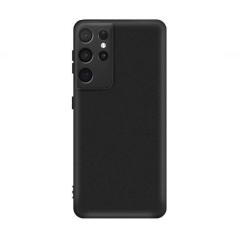 Microcase Samsung Galaxy S21 Ultra Premium Matte Silikon Kılıf - Siyah
