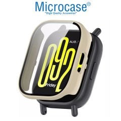 Microcase Xiaomi Redmi Watch 5 Lite  için     Ekran Korumalı Sert Rubber Kılıf - AL3173