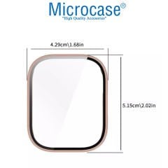 Microcase Xiaomi Redmi Watch 5 Lite  için     Ekran Korumalı Sert Rubber Kılıf - AL3173