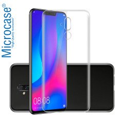 Huawei Mate 20 Lite İnce Silikon Kılıf + Tam Kaplayan Cam
