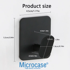 Microcase Yapışkanlı Paslanmaz Çelik Banyo Mutfak Eşya Havlu Vb Metal Askılık - AL5180 2 ADET