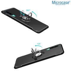 Huawei P30 Lite Yüzük Standlı Armor Silikon Kılıf + CAM (SEÇ)
