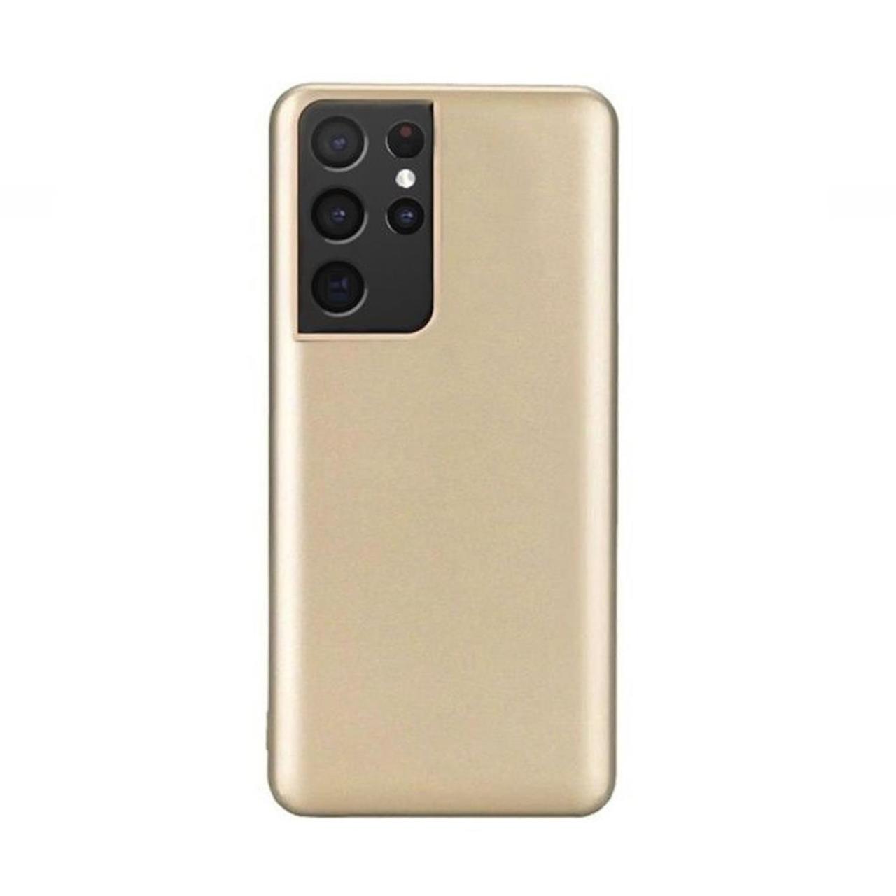 Microcase Samsung Galaxy S21 Ultra Premium Matte Silikon Kılıf - Gold