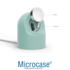 Microcase Apple Watch Tüm Seriler ile Uyumlu Silikon Şarj Standı - AL3570
