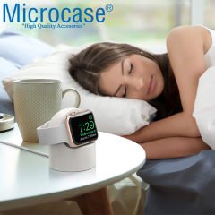 Microcase Apple Watch Tüm Seriler ile Uyumlu Silikon Şarj Standı - AL3570