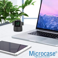 Microcase Apple Watch Tüm Seriler ile Uyumlu Silikon Şarj Standı - AL3570