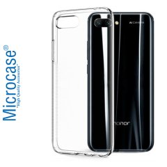 Huawei Honor 10 0.2 mm İnce Silikon Kılıf + Tam Kaplayan Cam