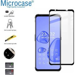 Microcase ZTE Nubia Red Magic 7 Tam Kaplayan Çerçeveli Tempered Ekran Koruyucu - Siyah AL3276