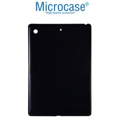 Microcase Apple iPad 8.Nesil 10.2 Silikon Tpu Soft Kılıf - Siyah + Nano Esnek Ekran Koruma Filmi