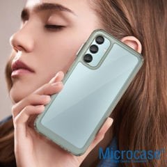 Microcase Samsung Galaxy M15 5G Shield Serisi Darbeye Dayanıklı Yarı Esnek Plastik Tpu Kılıf - AL8100