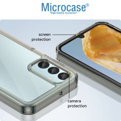 Microcase Samsung Galaxy M15 5G Shield Serisi Darbeye Dayanıklı Yarı Esnek Plastik Tpu Kılıf - AL8100