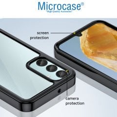 Microcase Samsung Galaxy M15 5G Shield Serisi Darbeye Dayanıklı Yarı Esnek Plastik Tpu Kılıf - AL8100