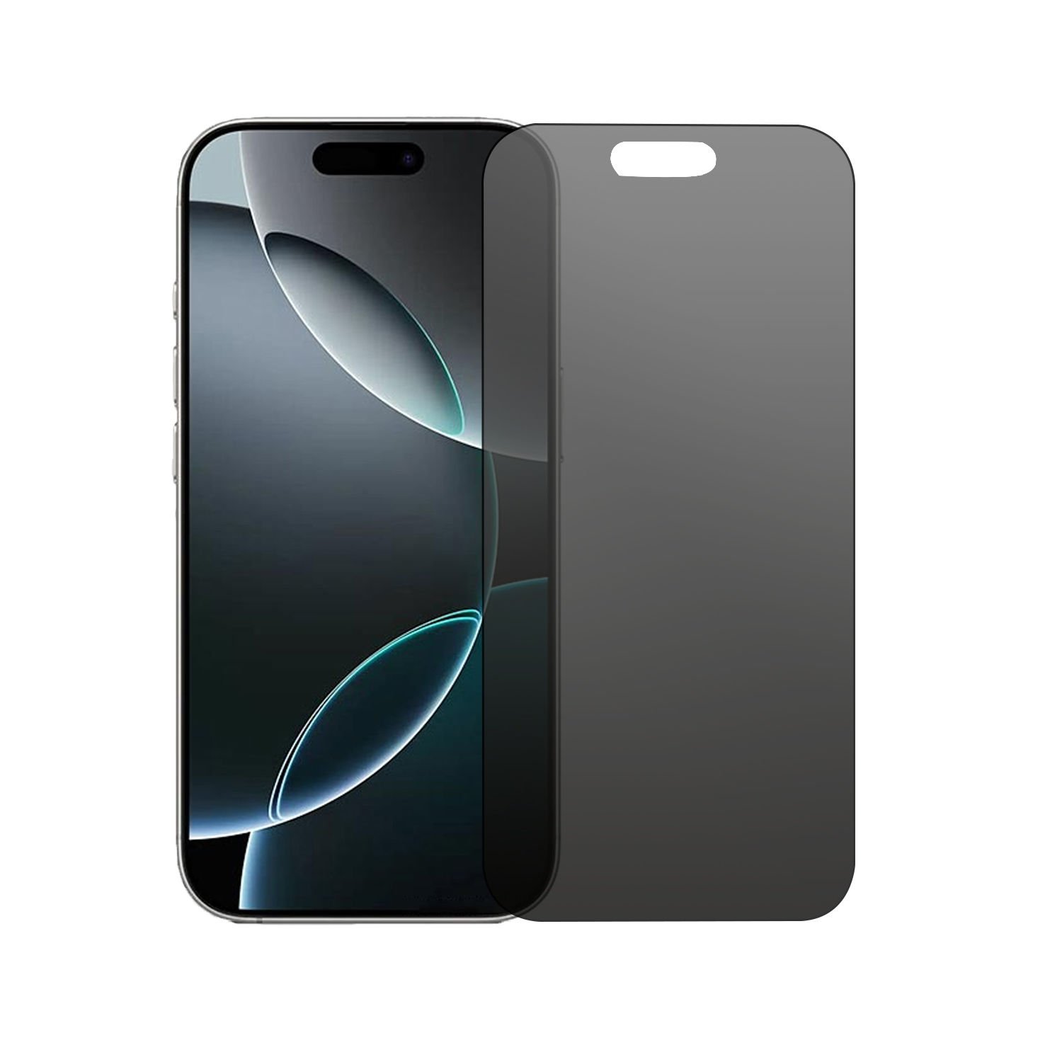 Microcase Iphone 16 Plus Tam Kaplayan Çerçeveli Mat Cam Koruma - AL3124