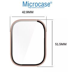 Microcase Xiaomi Redmi Watch 5 Active  için     Ekran Korumalı Sert Rubber Kılıf - AL3173