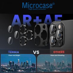 Microcase Iphone 16 Pro/ 16 Pro Max   Kamera Camı Lens Koruyucu Halka Set - AL3130
