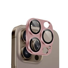 Microcase Iphone 16 Pro/ 16 Pro Max   Kamera Camı Lens Koruyucu Halka Set - AL3130