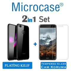 Microcase Huawei Honor 8 Lite Plating Silikon Kılıf + CAM (SEÇ)