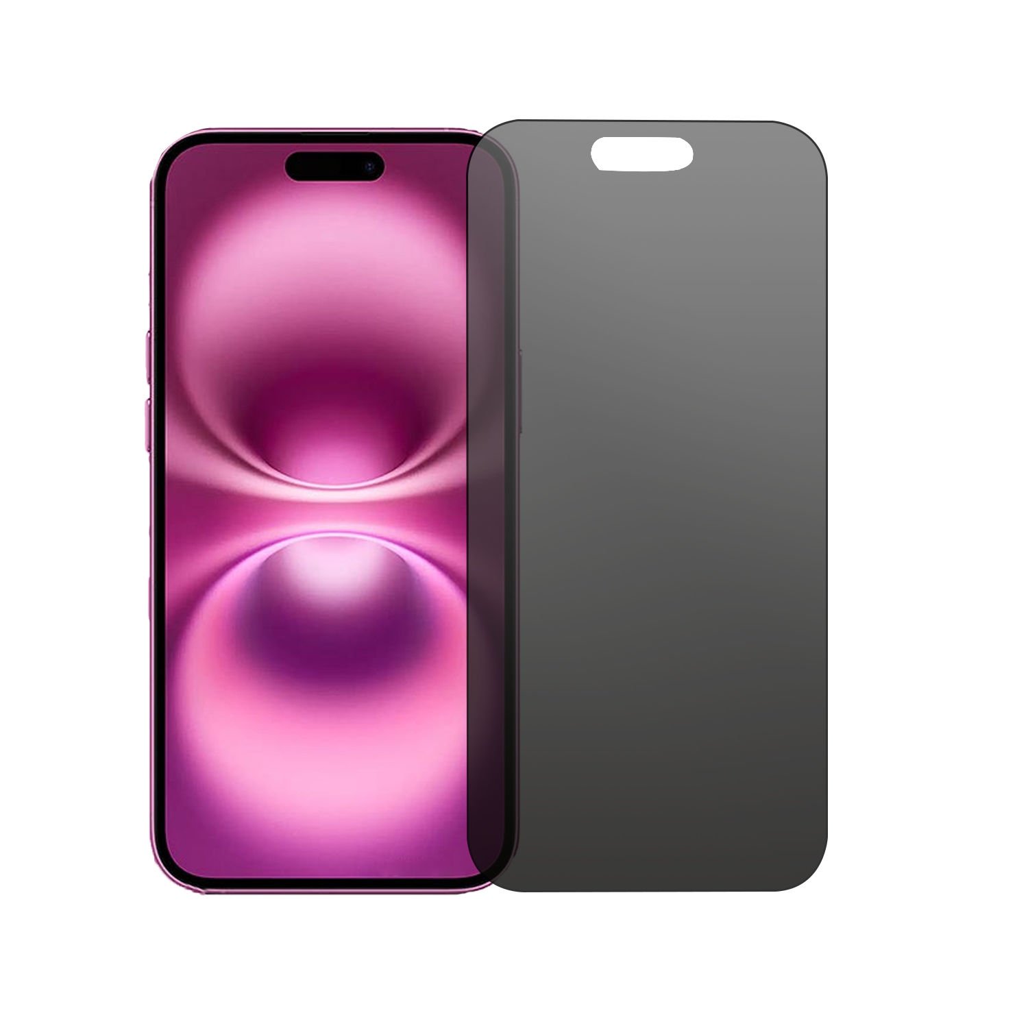 Microcase Iphone 16 Pro Tam Kaplayan Çerçeveli Mat Cam Koruma - AL3124
