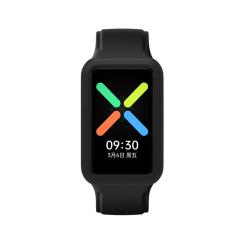 Microcase Oppo Watch Free Önü Açık Tasarım Silikon Kılıf - Siyah