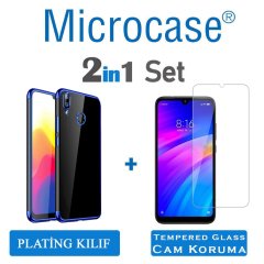 Microcase Xiaomi Redmi 7 Plating Silikon Kılıf + CAM (SEÇ)