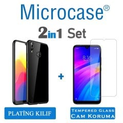 Microcase Xiaomi Redmi 7 Plating Silikon Kılıf + CAM (SEÇ)