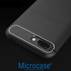 Huawei Honor 10 Brushed Silikon Kılıf + Tam Kaplayan Cam