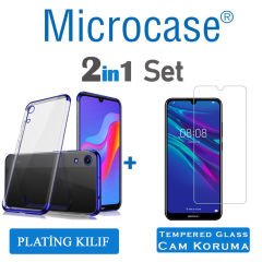 Huawei Y6 2019 - Honor 8A Plating Silikon Kılıf + CAM (SEÇ)