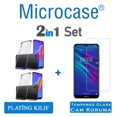 Huawei Y6 2019 - Honor 8A Plating Silikon Kılıf + CAM (SEÇ)
