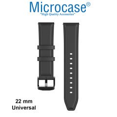 Microcase Amazfit Bip 3 - Bip 3 Pro için Tokalı Deri Kordon Kayış - KY87