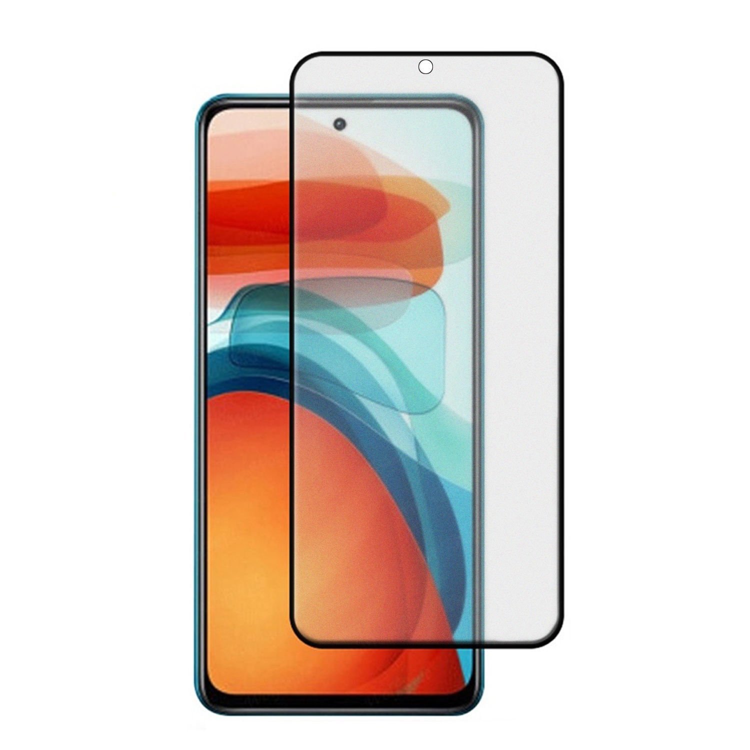 Microcase Xiaomi Redmi Note 10 Pro 5G - Poco X3 GT Tam Kaplayan Çerçeveli Mat Cam Koruma - AL3124