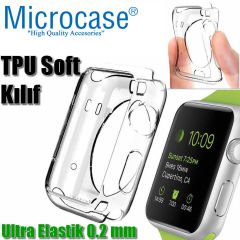 Microcase Apple Watch SE 44 mm Silikon Kılıf ŞEFFAF