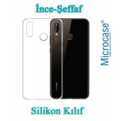Microcase Huawei P20 Lite İnce Silikon Kılıf + Tam Kaplama Cam