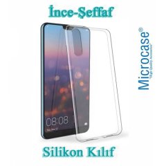 Microcase Huawei P20 İnce Silikon Kılıf + Tam Kaplama Cam