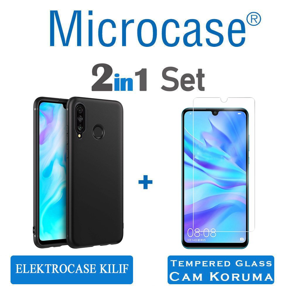Microcase Huawei Nova 4e Elektrocase Silikon Kılıf + CAM (SEÇ)