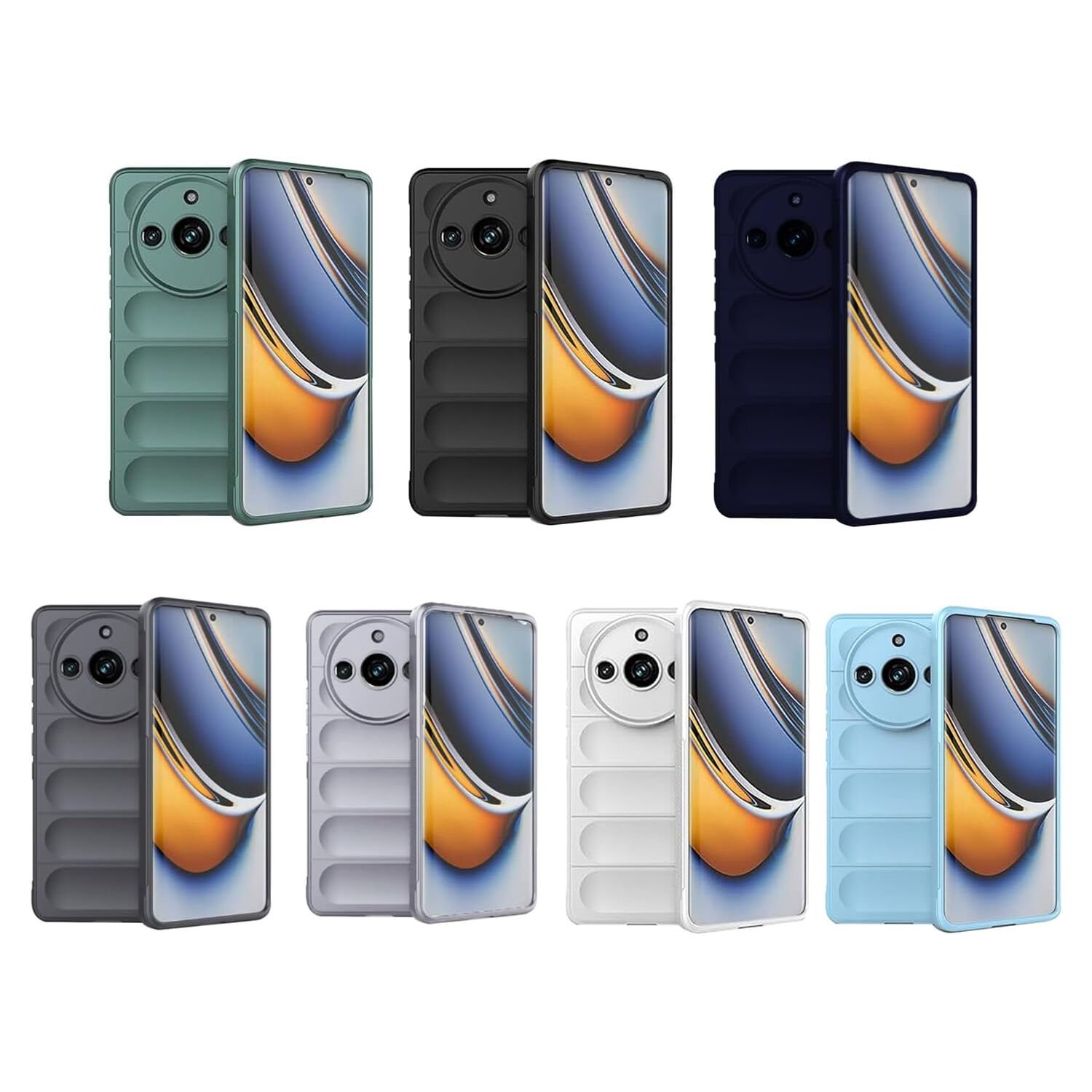 Microcase Realme 11 Pro Plus 5G Miami Serisi Darbeye Dayanıklı Silikon Kılıf - AL3420