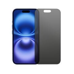 Microcase Iphone 16 Pro Max Tam Kaplayan Çerçeveli Mat Cam Koruma - AL3124