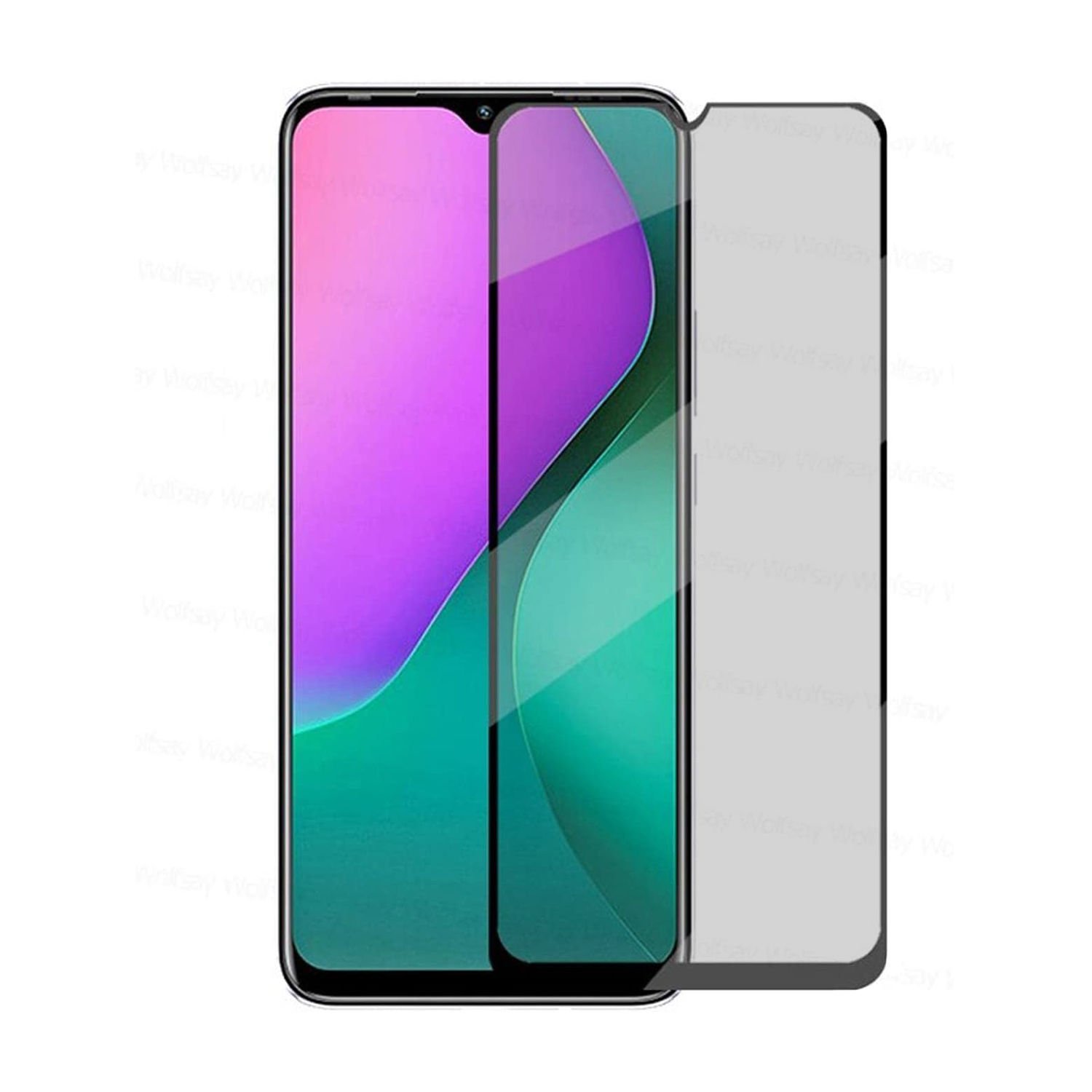 Microcase İnfinix Hot 10 Play Tam Kaplayan Çerçeveli Mat Cam Koruma - AL3124