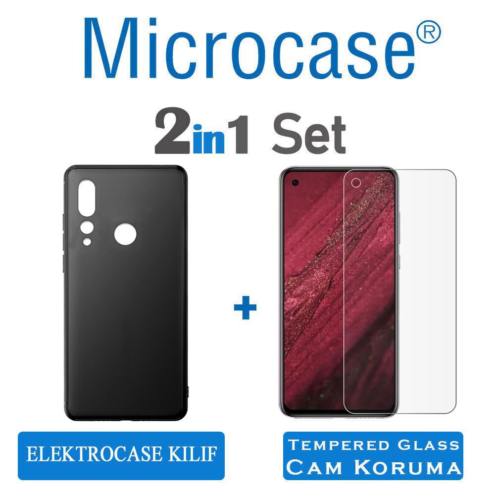 Microcase Huawei Nova 4 Elektrocase Silikon Kılıf + CAM (SEÇ)